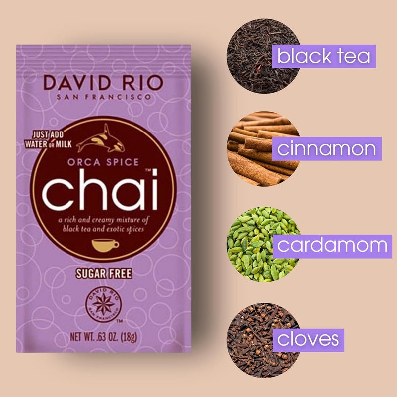 David Rio Orca Spice Chai Tea Latte Mix - Pack of 48 - Image 3
